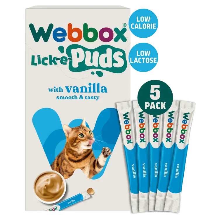 Webbox Lick E Puds Vanilla 5 Pack 75g
