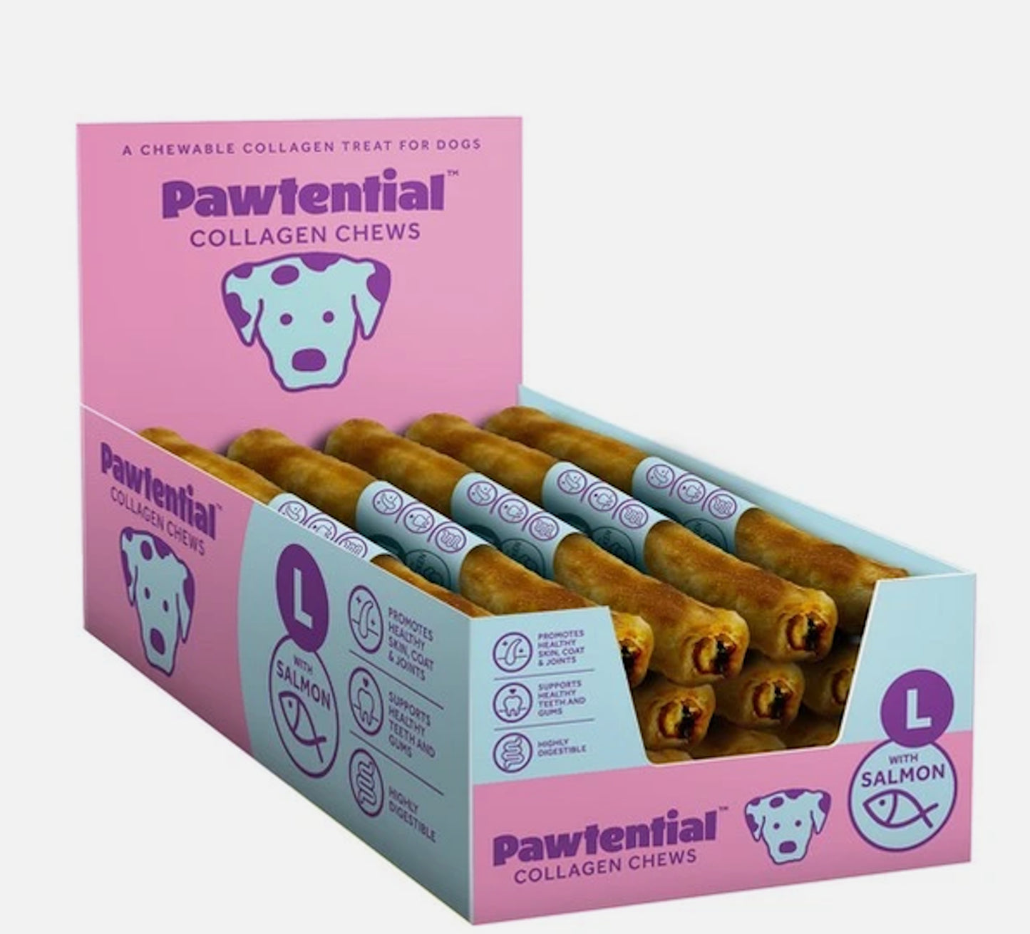Pawtential Collagen Chew Salmon Flavour Large 110g
