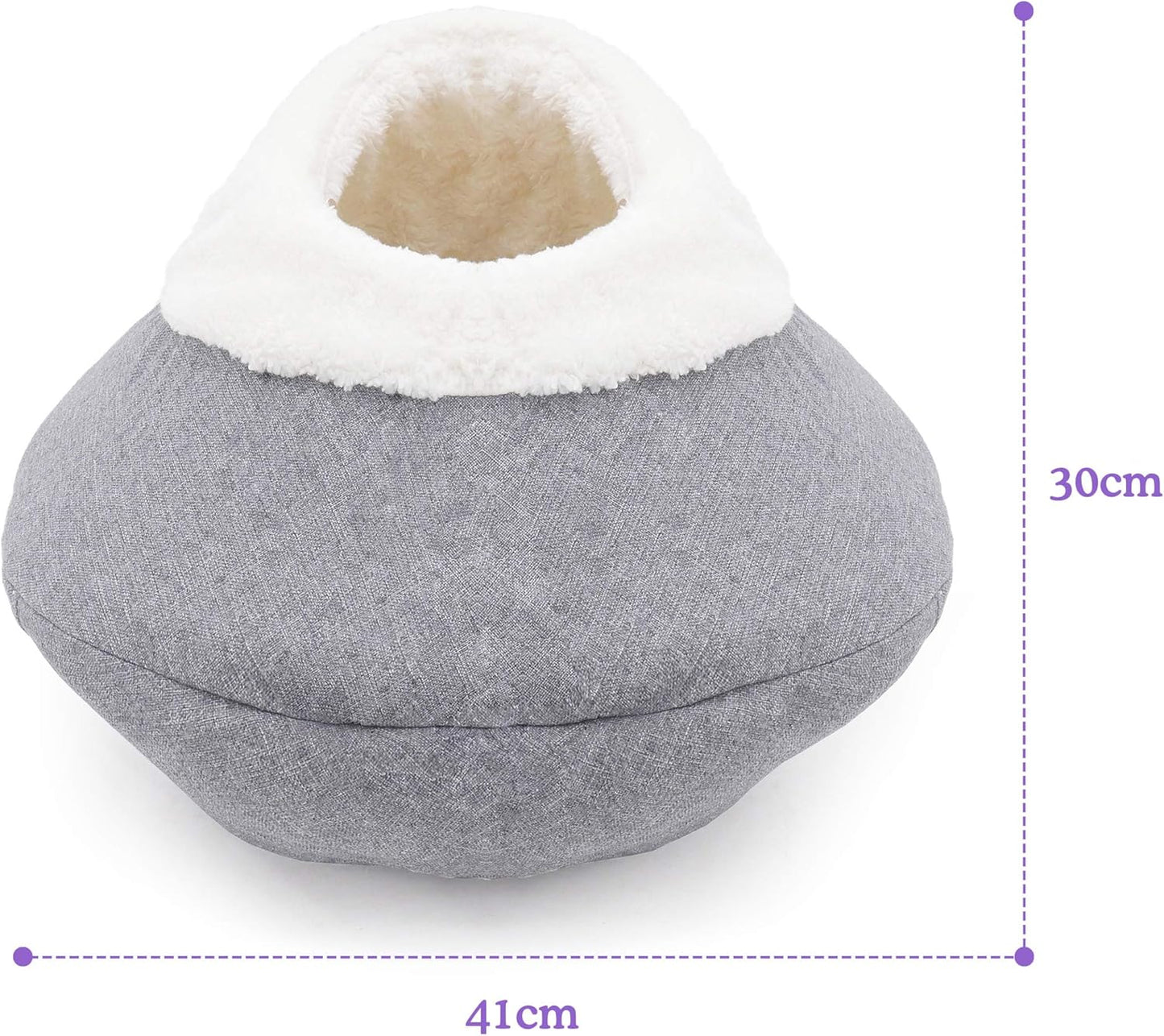 Rosewood Cosy Round Plush Cat Cave