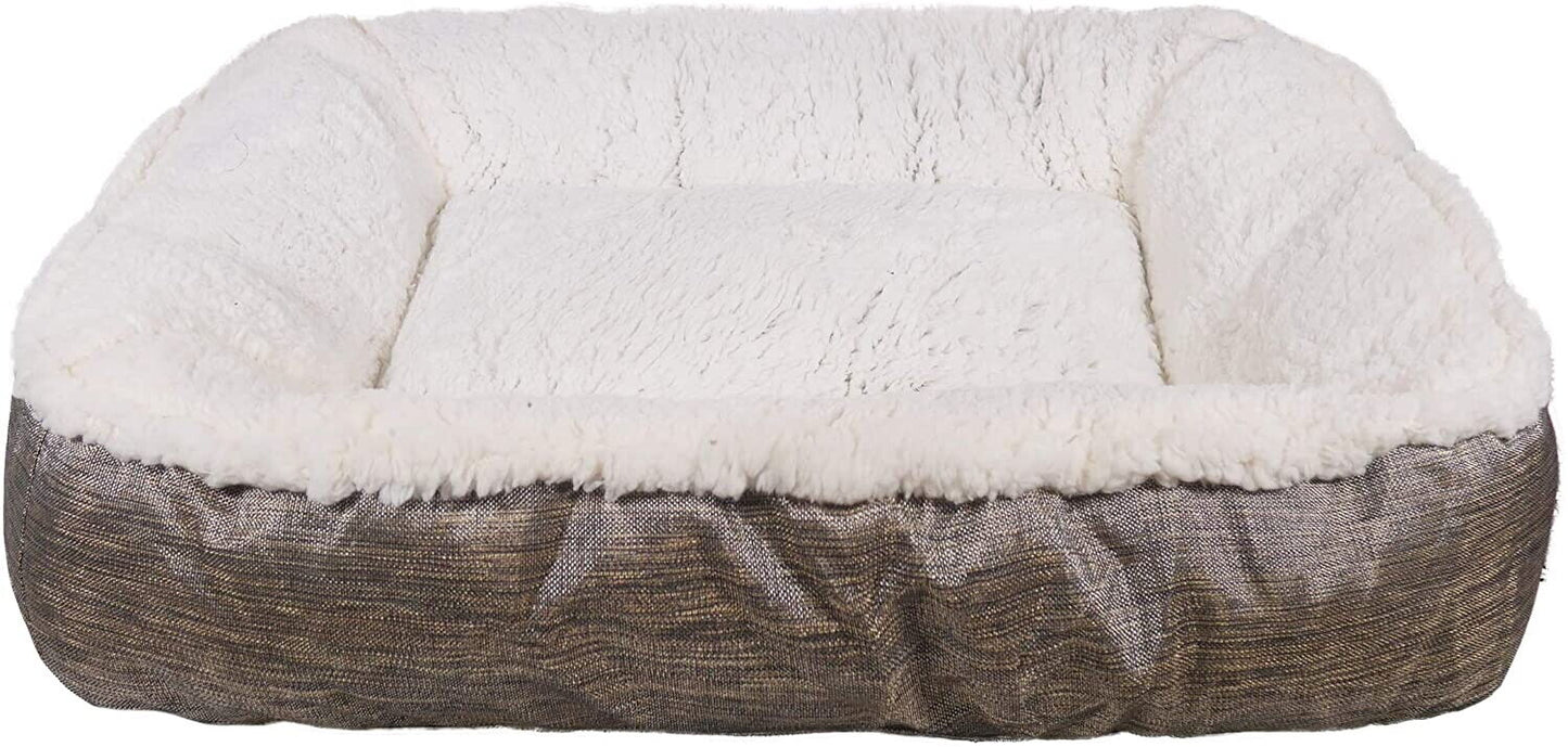 Rosewood Plush Tweed Teddy Bear Mattress Bed 26"