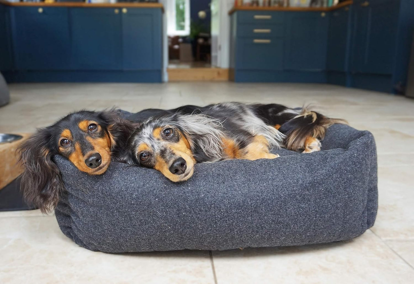 Rosewood Luxury Grey Felt With Memory Foam Bed With Support Small