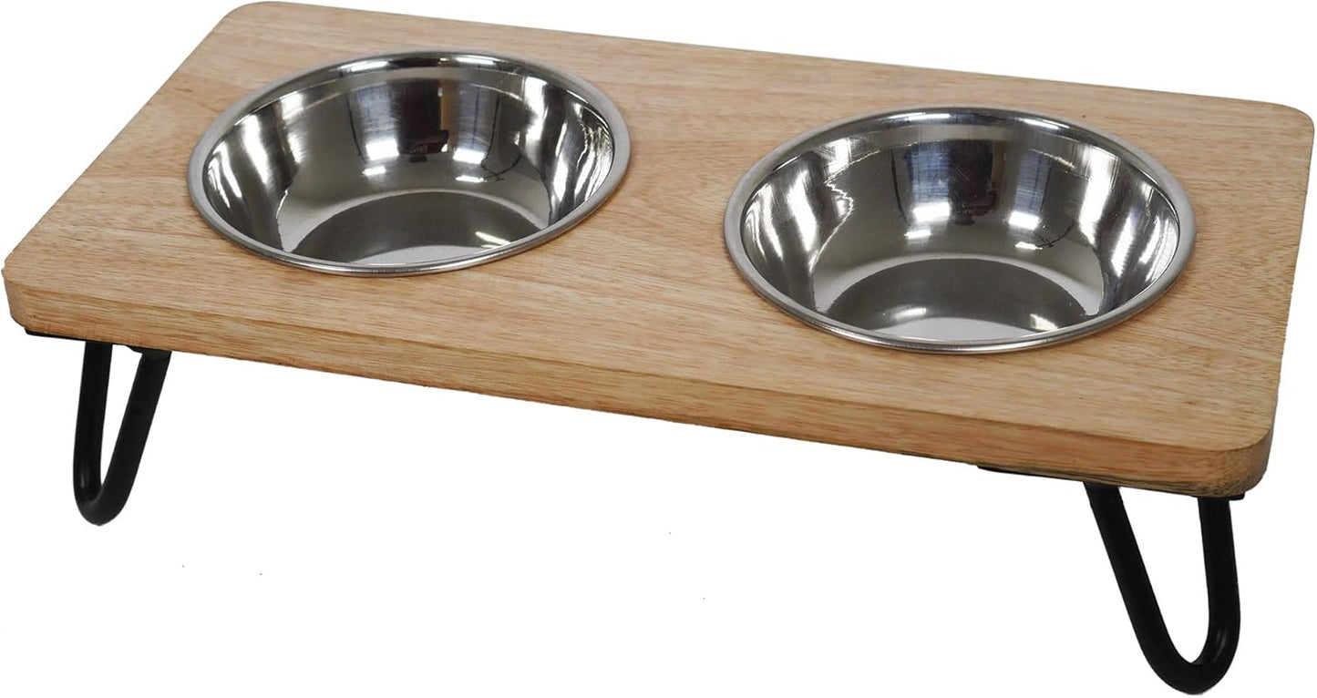 Rosewood Wooden Double Diner Small 2 x 350ml Bowls