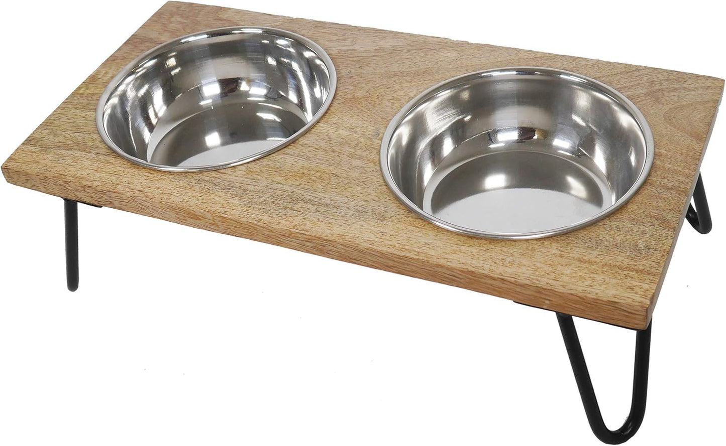Rosewood Wooden Double Diner Large 2 x 650ml Bowls