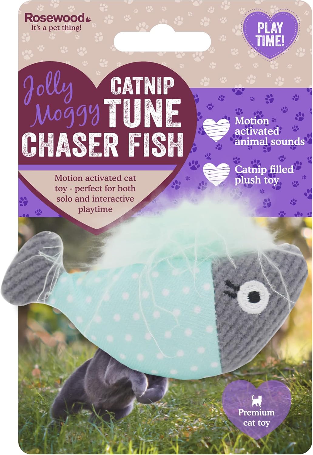 Rosewood Catnip Tune Chaser Fish