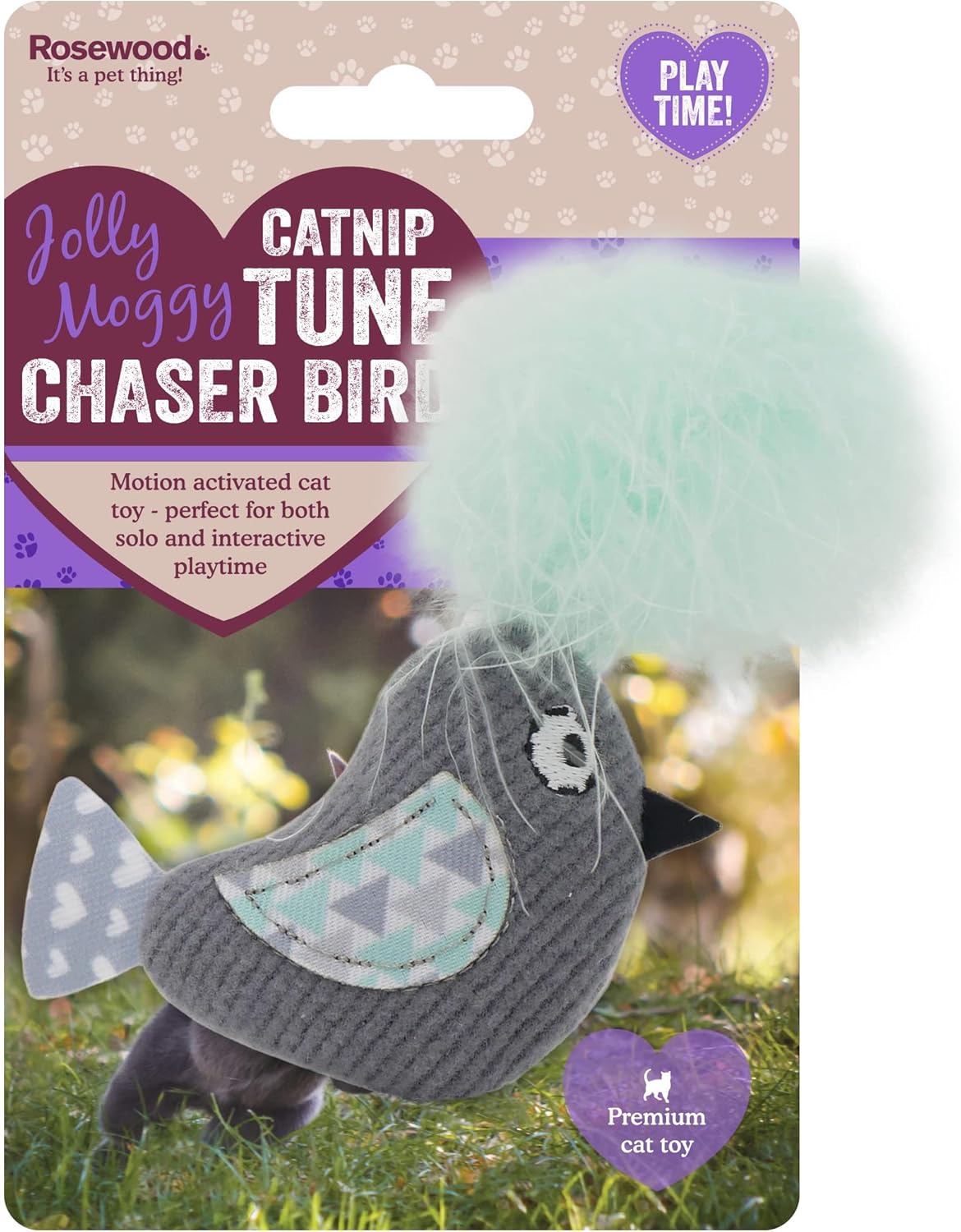 Rosewood Catnip Tune Chaser Bird