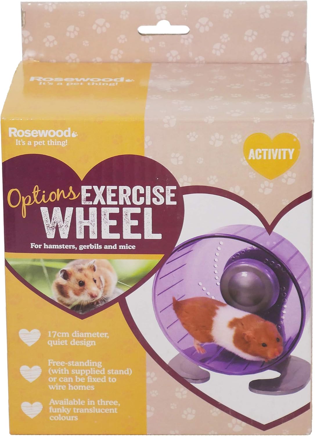 Rosewood Pico Hamster Wheel With Stand Purple