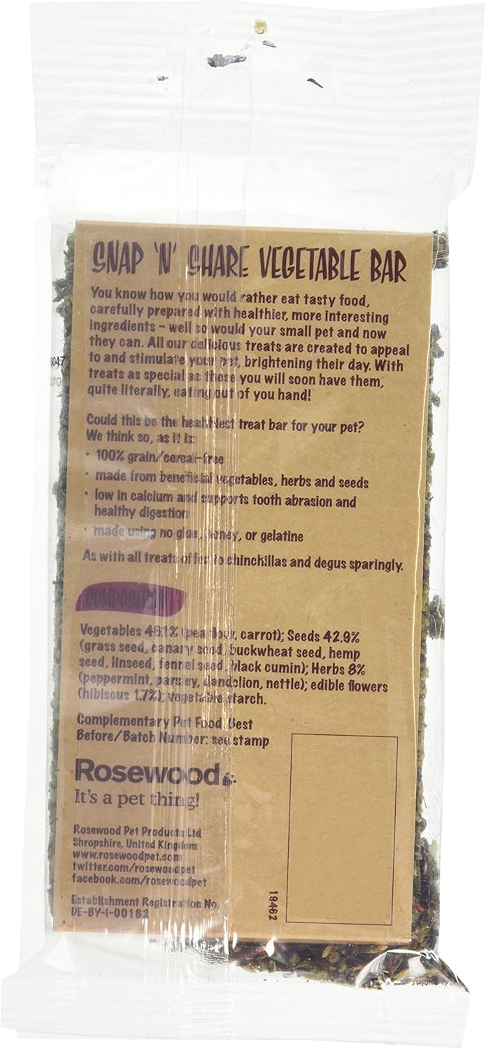 Rosewood Naturals Snap N Share Vegetable Bar 125g
