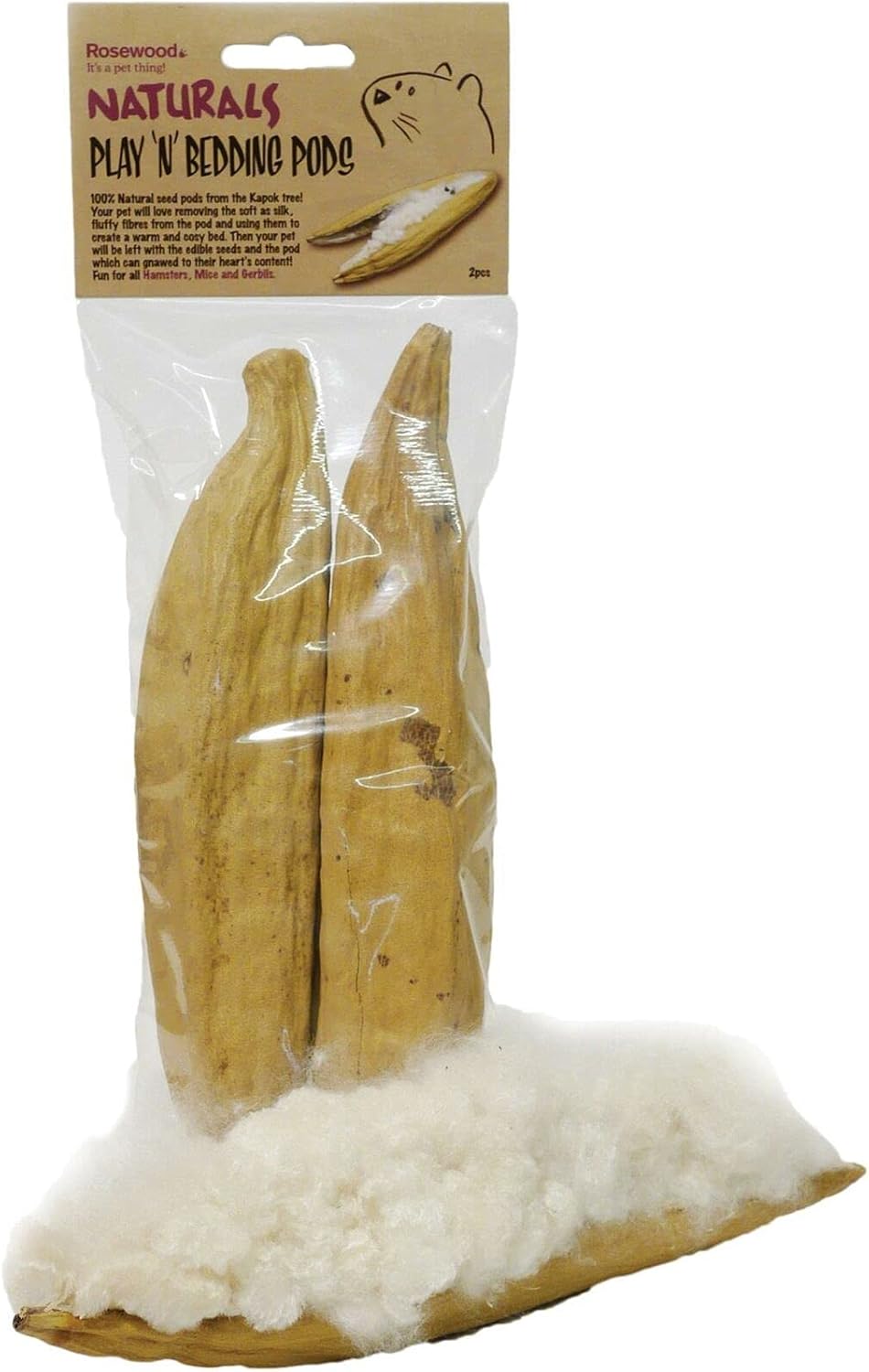 Rosewood Naturals Play N Bedding Cotton Pods 2pcs
