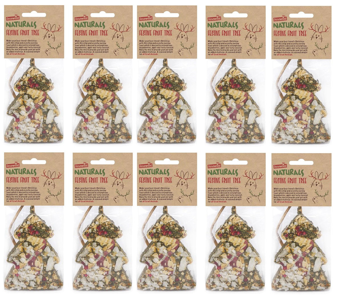 Rosewood Naturals Festive Fruit Tree Small Animal Treat