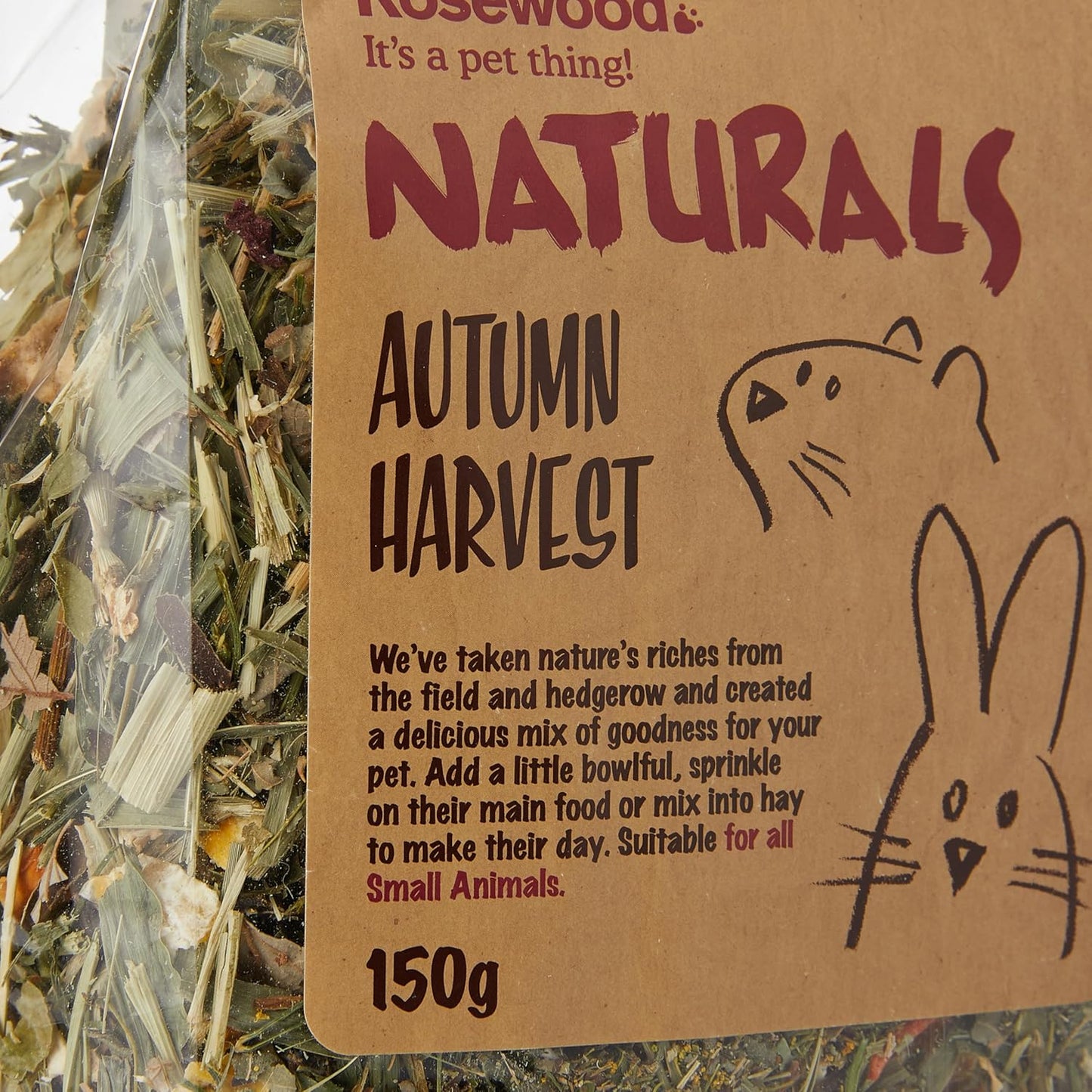 Rosewood Naturals Small Animal Autumn Harvest 150g