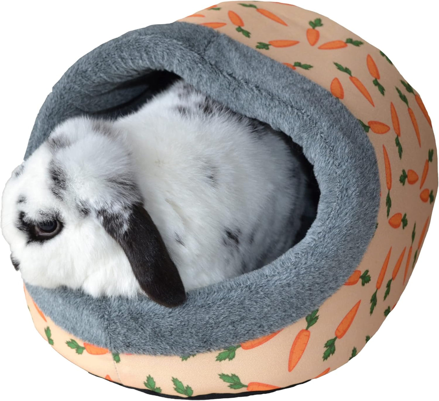 Rosewood Carrot Plush Hooded Bed