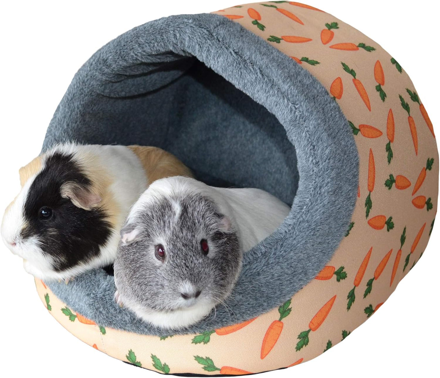 Rosewood Carrot Plush Hooded Bed