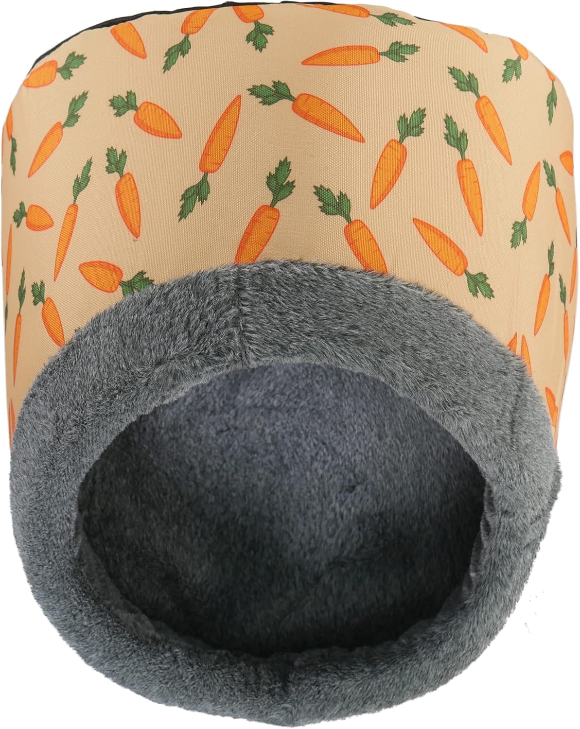 Rosewood Carrot Plush Hooded Bed