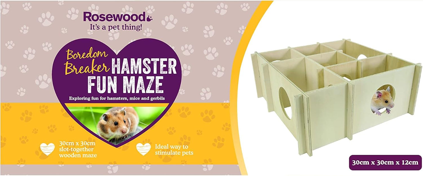 Rosewood Boredom Breaker Hamster Fun Maze 30cm x 30cm x 12cm