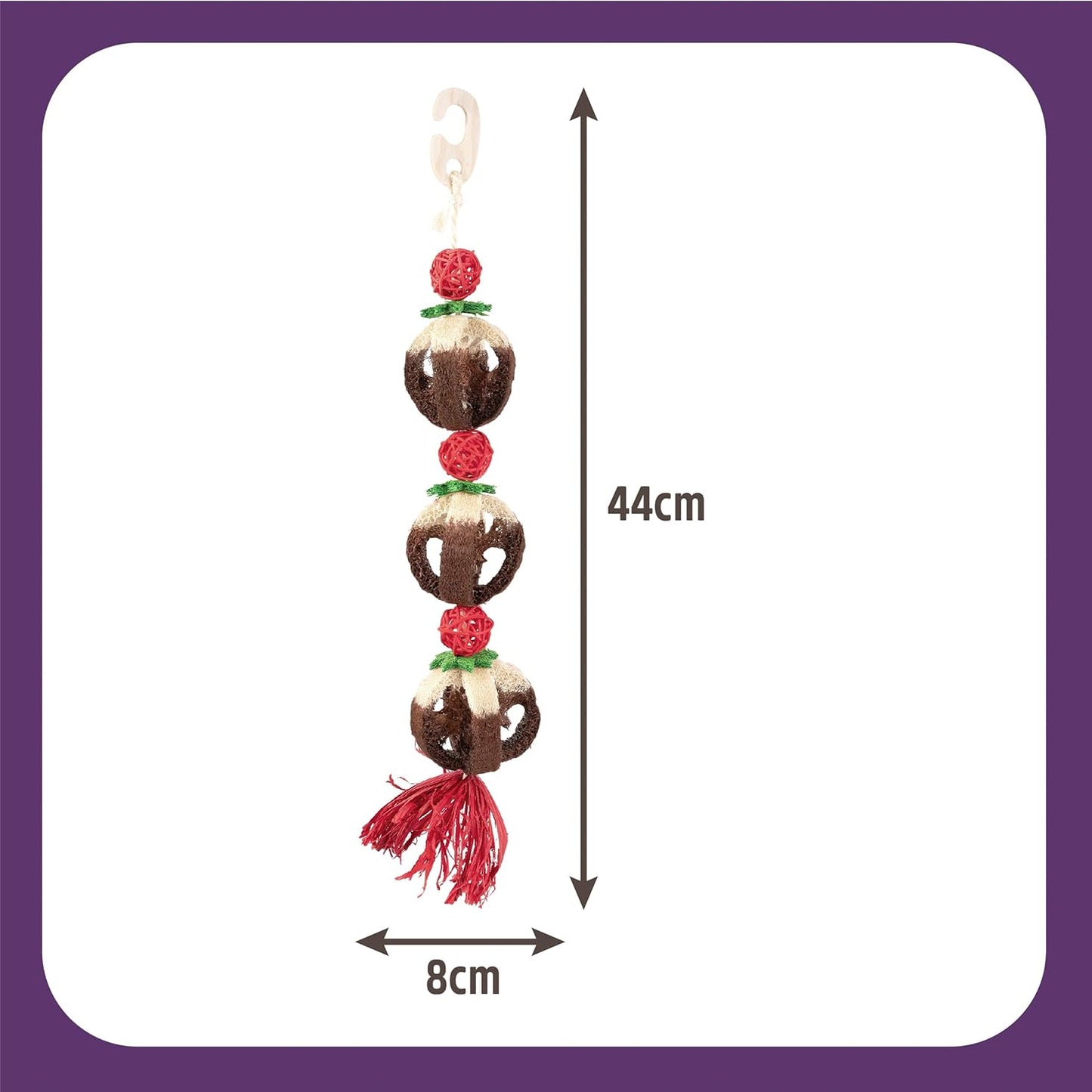 Rosewood Cupid & Comet Loofa Pudding Garland