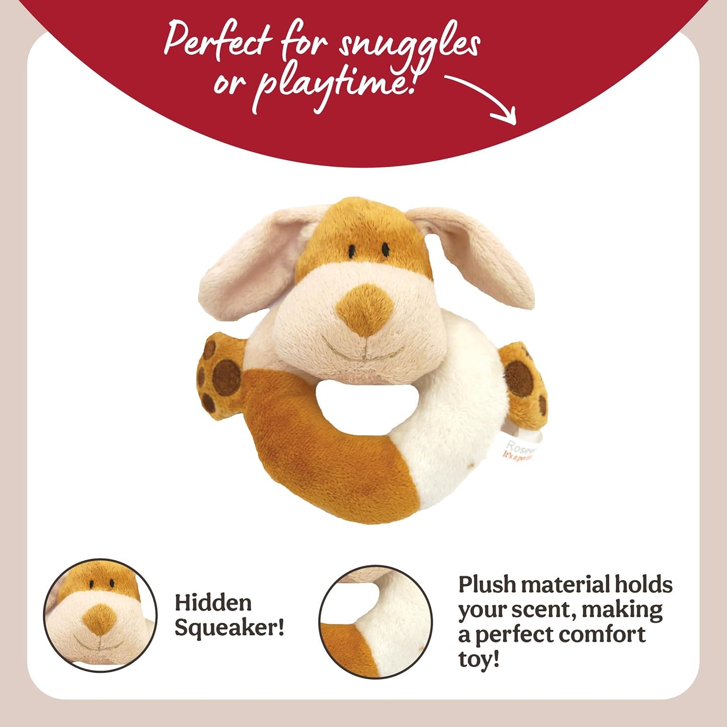 Natural Nippers Cuddle Plush Ring