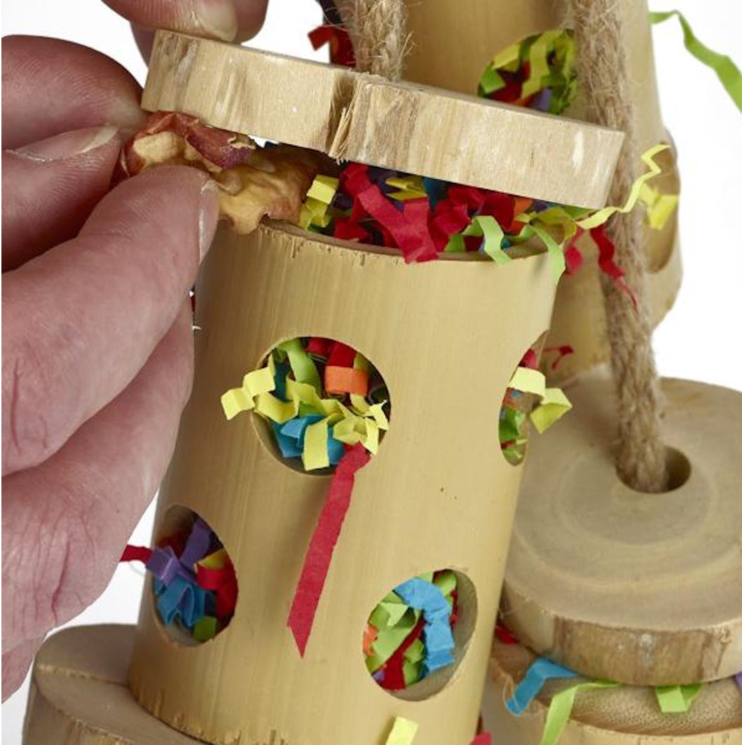 Boredom Breaker Bamboo Forage Trio Bird Toy