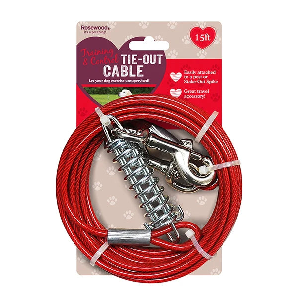 Rosewood Tie Out Cable 15ft