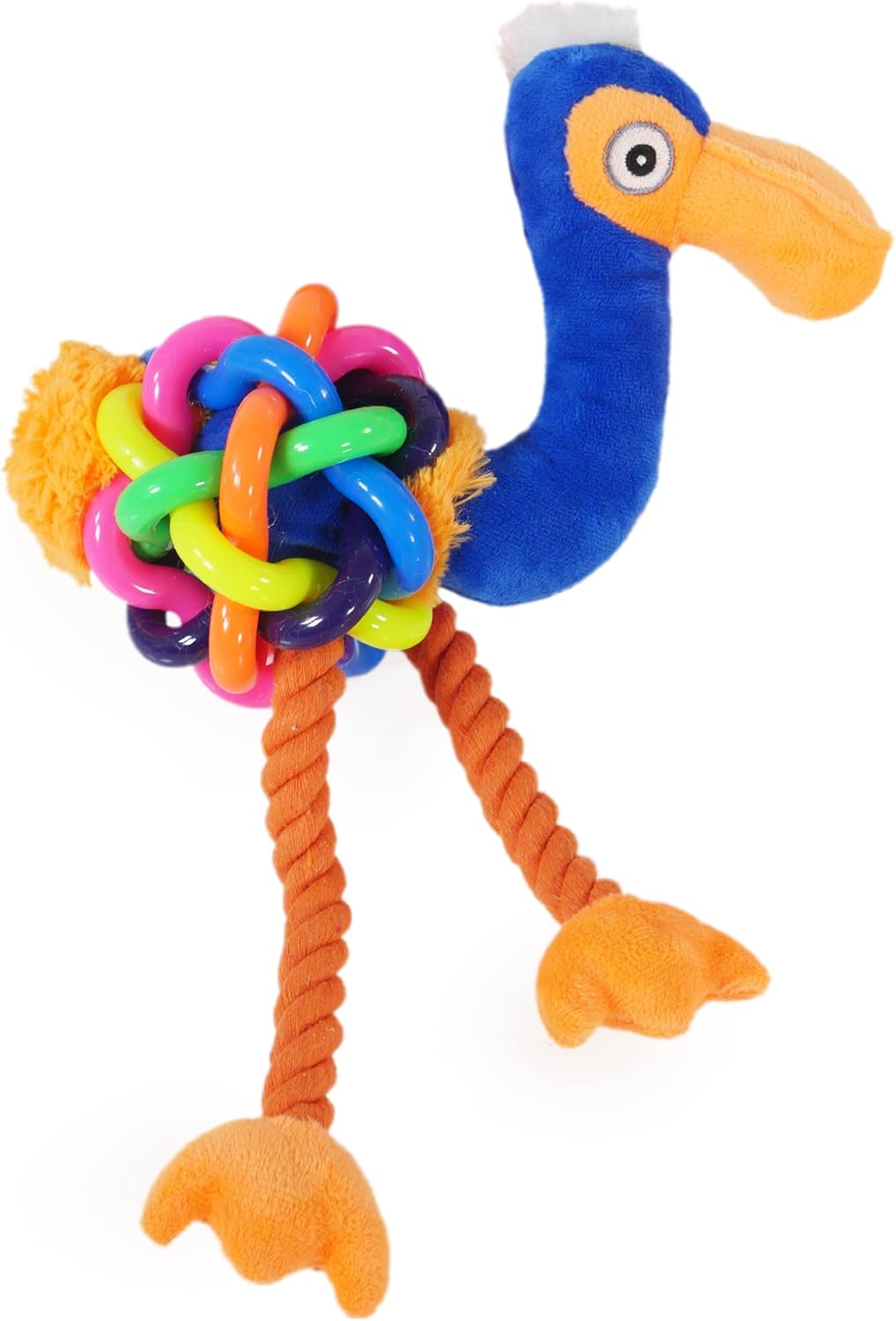 Jolly Doggy Tough Multi Textured Flamingo Small