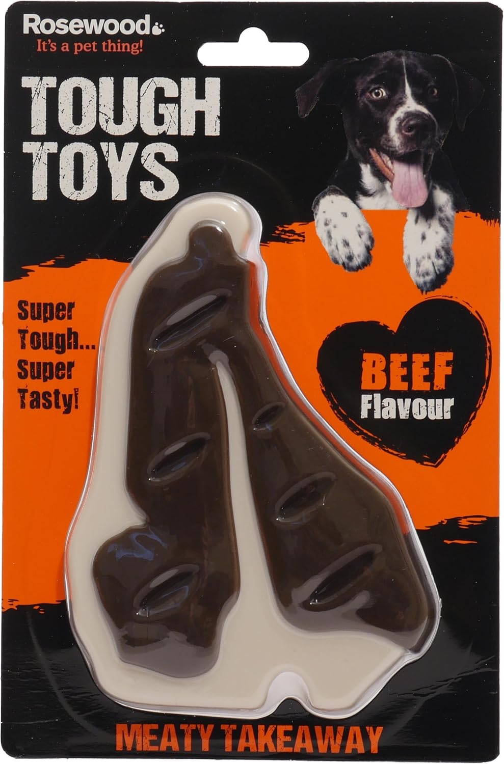 Rosewood Tough Toys Meaty Beef Steak Large
