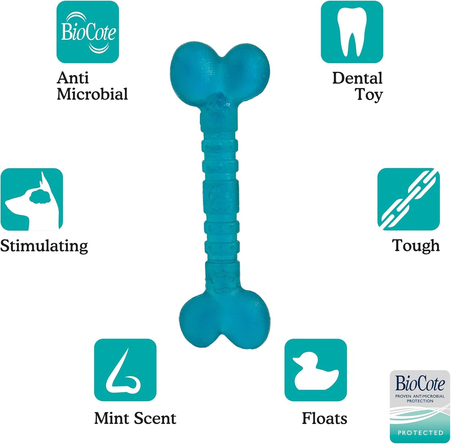 Rosewood Biosafe Puppy Bone Blue
