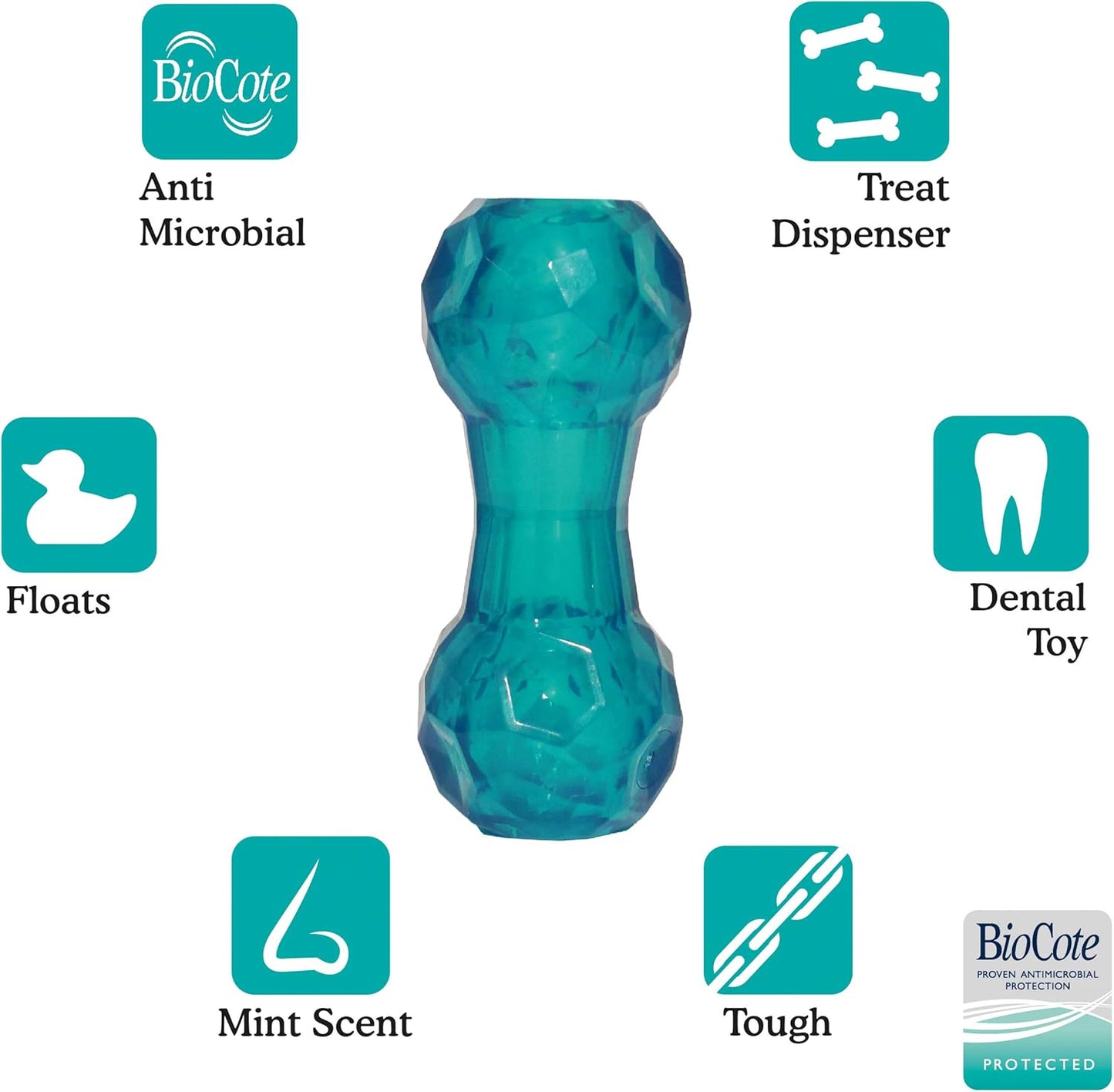 Rosewood Biosafe Puppy Dumbbell Blue