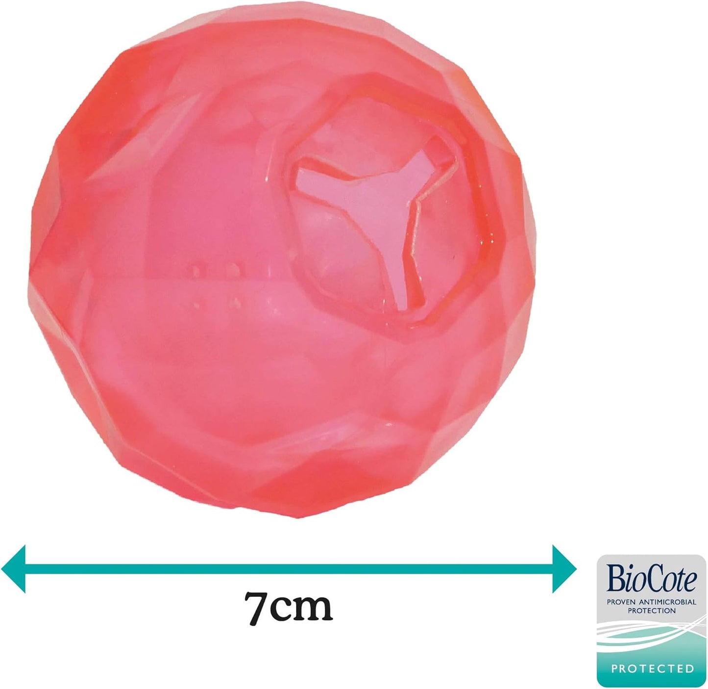 Rosewood Biosafe Puppy Treat Ball Pink