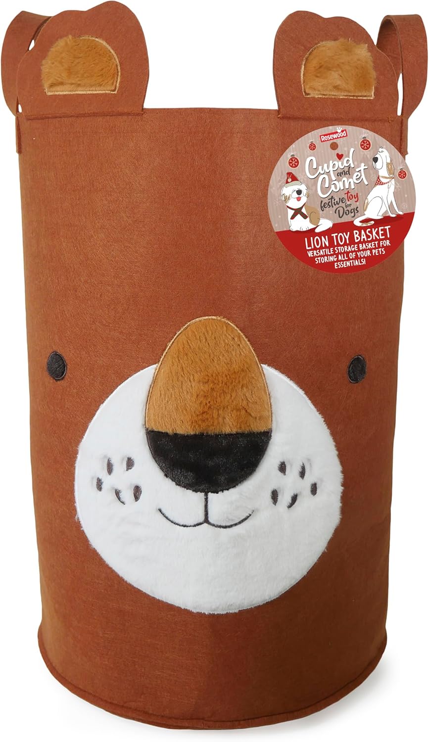 Cupid & Comet Lion Toy Basket