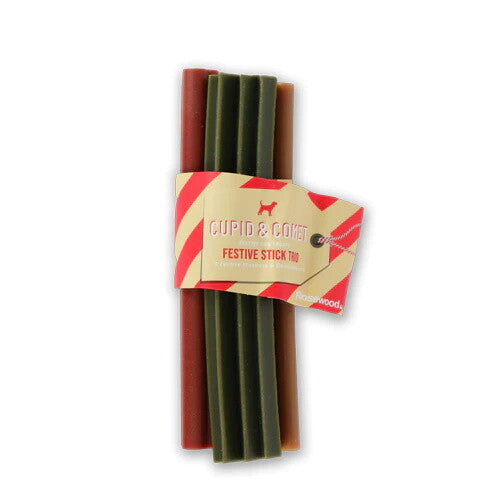 Rosewood Rawhide Free Christmas Dog Treat Stick 3pcs 150g