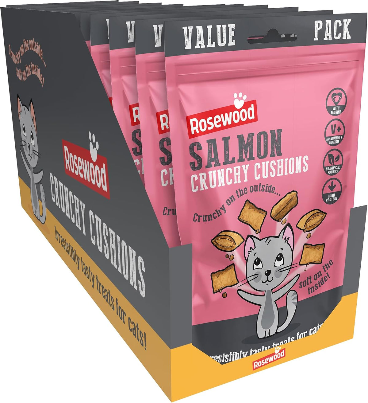Rosewood Crunchy Cushions Salmon Value Pack 200g