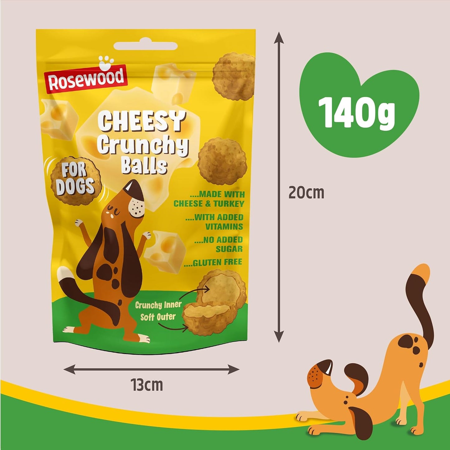 Rosewood Cheesy Crunchy Meatballs 140g