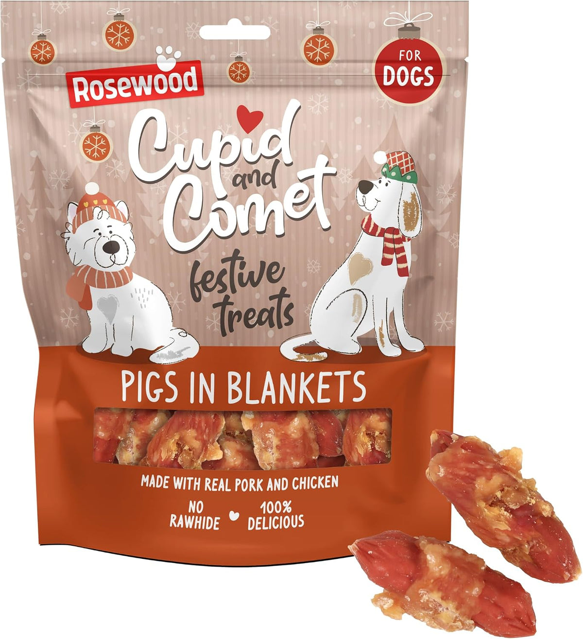 Rosewood Pigs In Blankets Dog Treats 320g