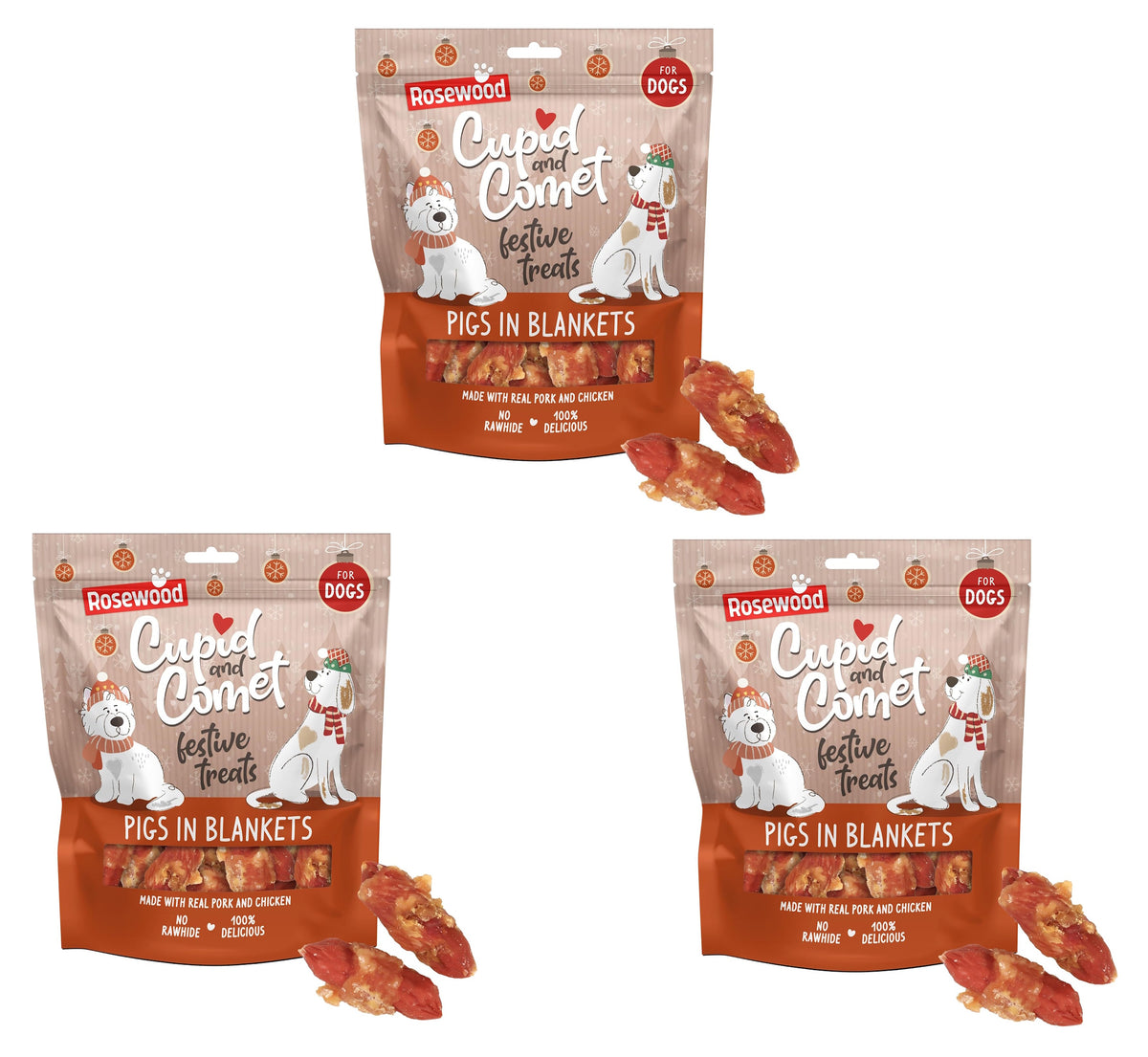 Rosewood Pigs In Blankets Dog Treats 320g