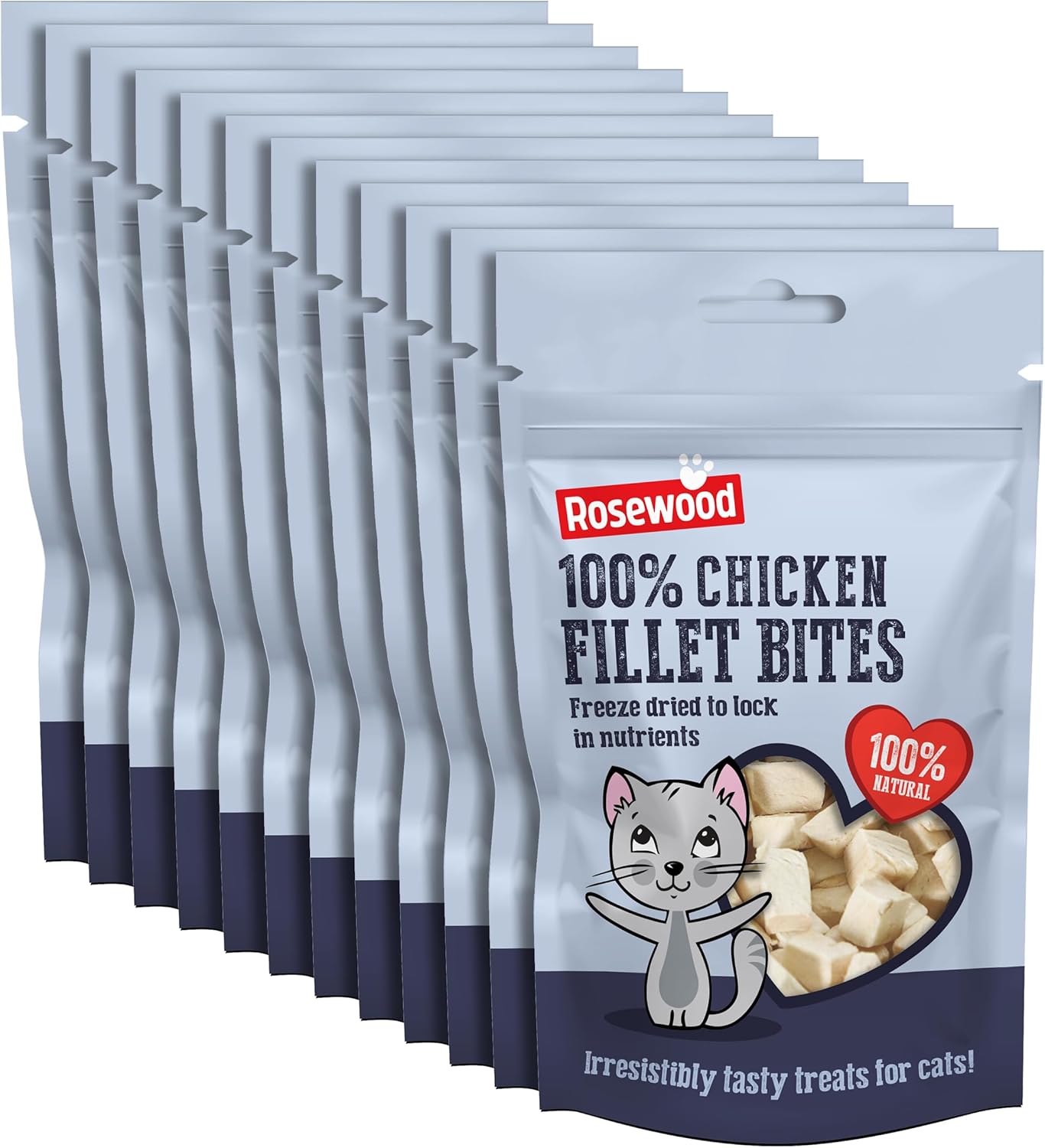 Rosewood 100% Chicken Fillet Freeze Dried Cat Treats 15g