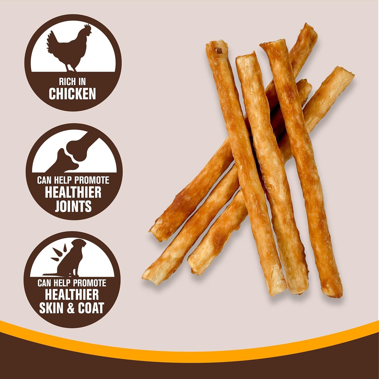 Rosewood Collagen Chicken Rolls 70g 10 Sticks