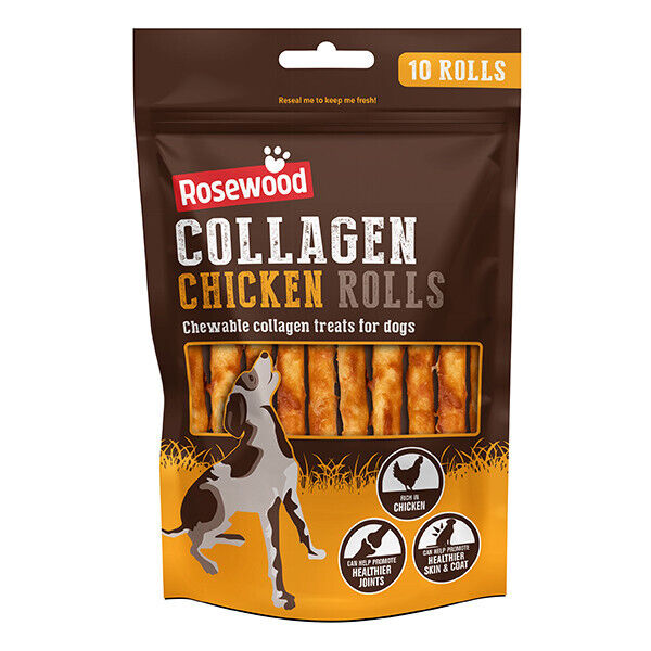 Rosewood Collagen Chicken Rolls 70g 10 Sticks