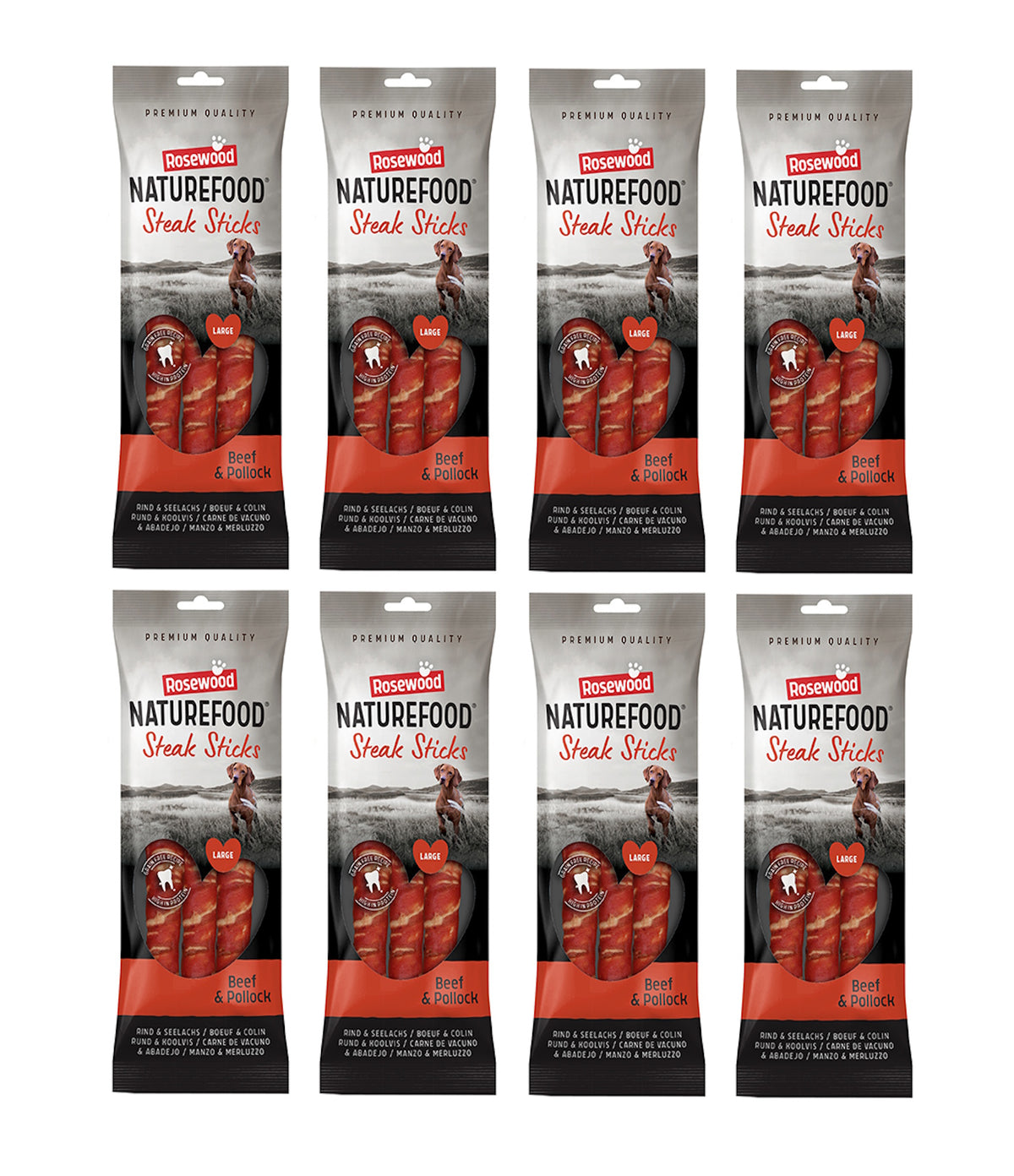Rosewood Naturefood Steak Sticks Beef & Pollock 3 Pack 240g