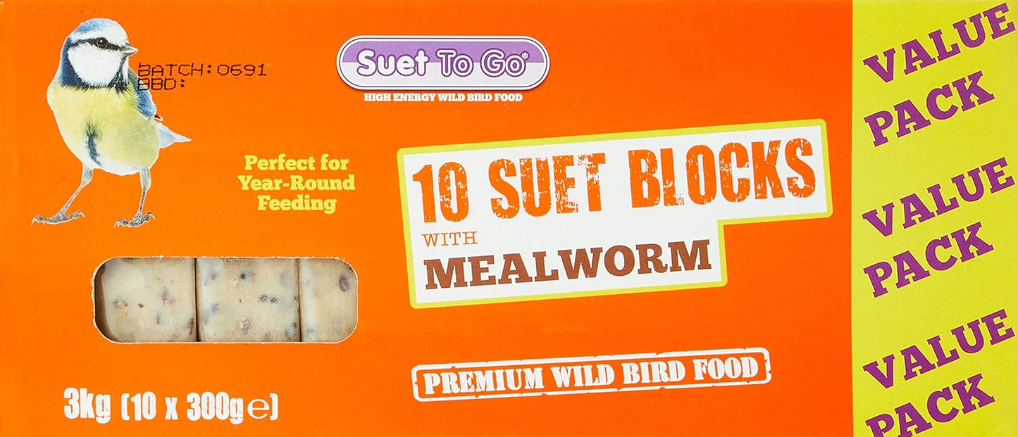 Suet To Go Value Pack Mealworm & Insect 10 Pack