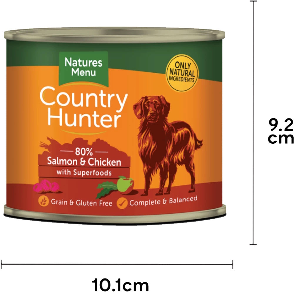 Natures Menu Country Hunter Salmon & Chicken Dog Food Can 600g