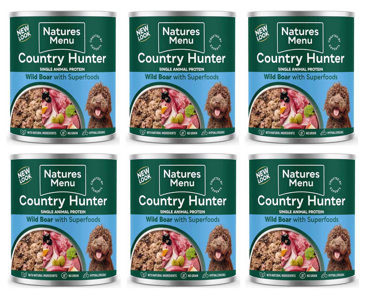 Natures Menu Country Hunter Wild Boar Dog Food Can 600g