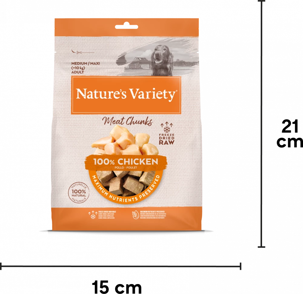 Natures Variety Freeze Dried Chicken Meat Chunks 50g