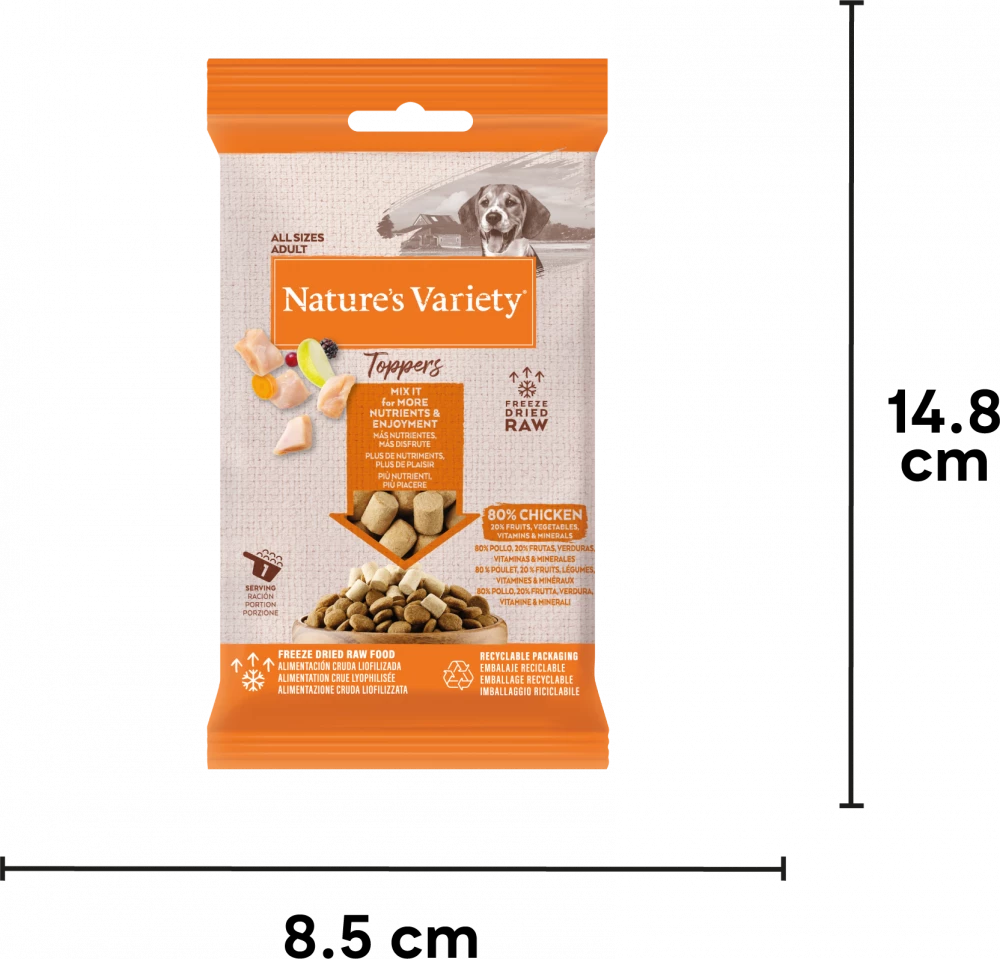 Natures Variety Chicken Toppers 15g