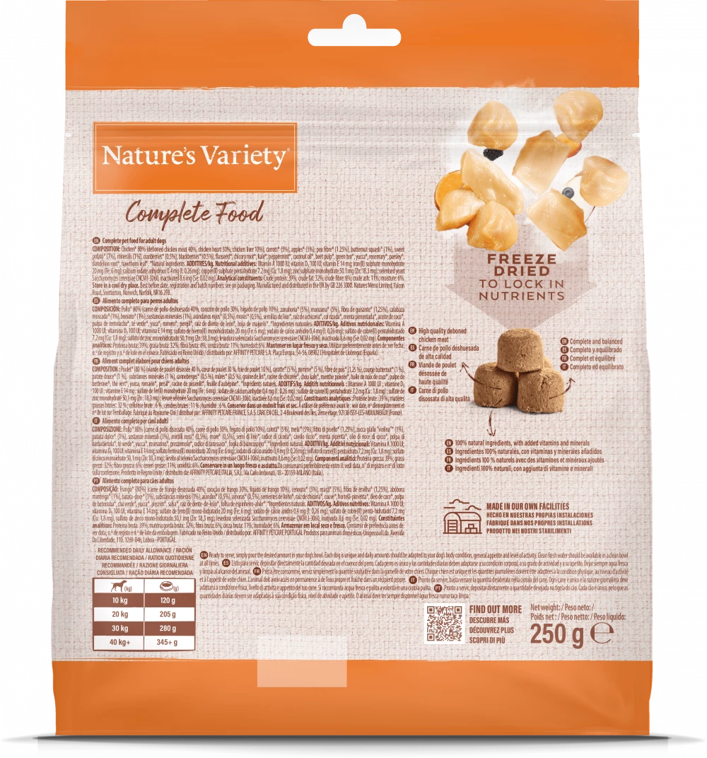 Natures Variety Freeze Dried Chicken 250g