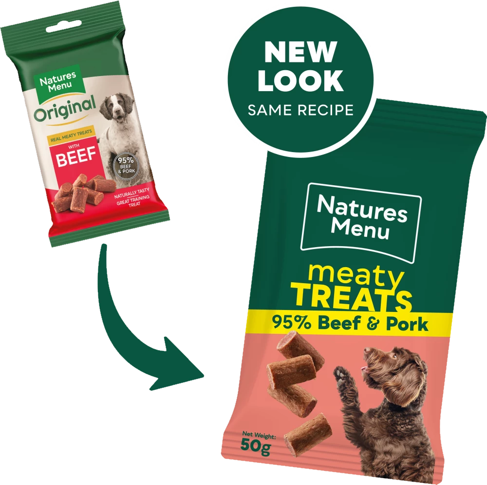 Natures Menu Real Meaty Treats With Beef 50g