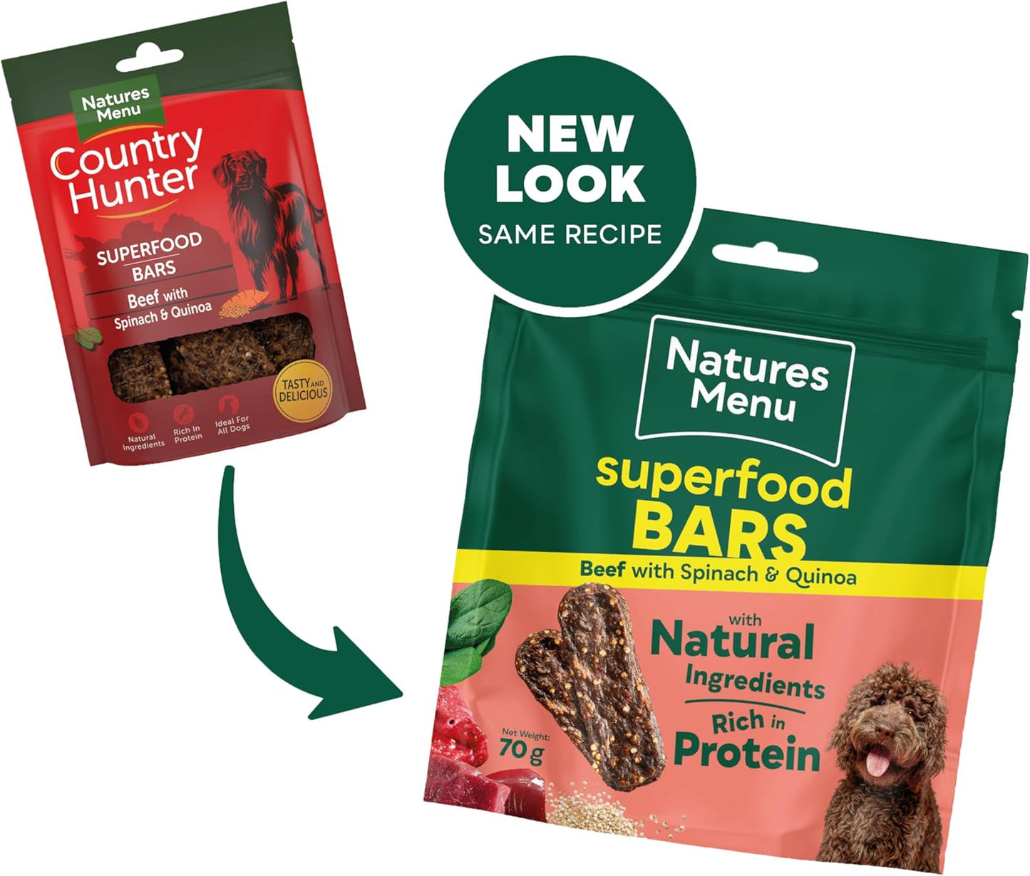 Natures Menu Superfood Bars Beef 70g