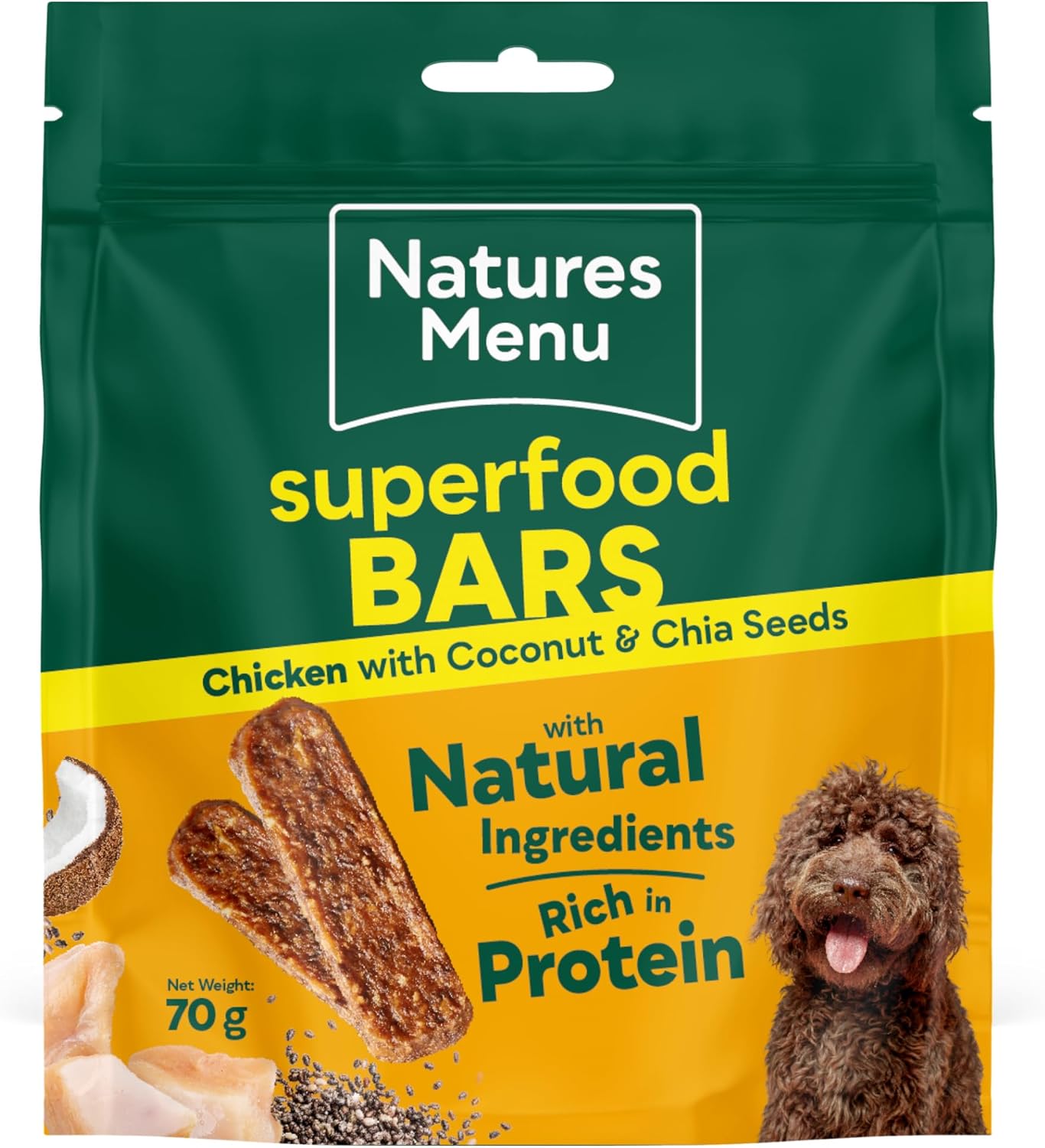 Natures Menu Superfood Bars Chicken 70g