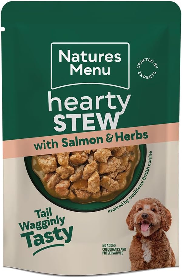 Natures Menu Meaty Hearty Stews Salmon 8 x 100g