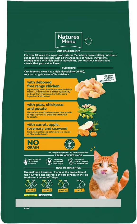 Natures Menu Cat Complete Food High Meat No Grain Chicken 3kg