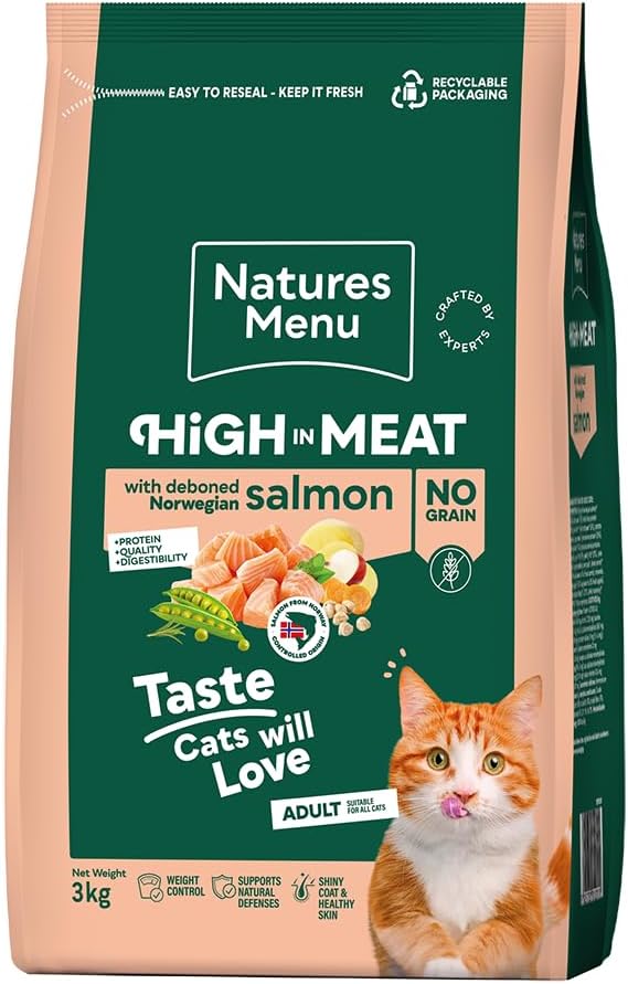 Natures Menu Cat Complete Food High Meat No Grain Salmon 3kg