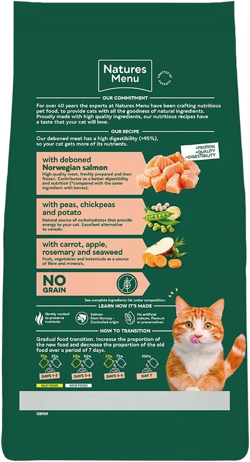 Natures Menu Cat Complete Food High Meat No Grain Salmon 3kg